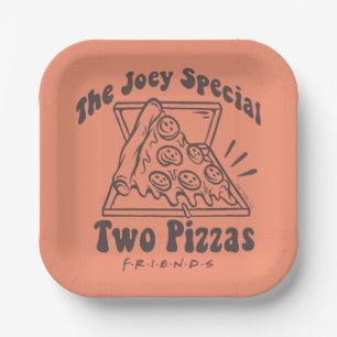 FRIENDS™ Joey Pizza Zitat Pappteller