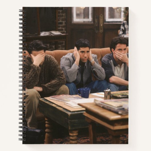 FRIENDS™ | Joey, Ross und Chandler auf dem Sofa Notizblock (Vorderseite)