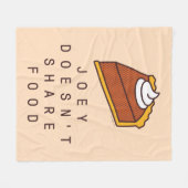 FRIENDS™ | Joey teilt Essen nicht Fleecedecke (Vorderseite (Horizontal))