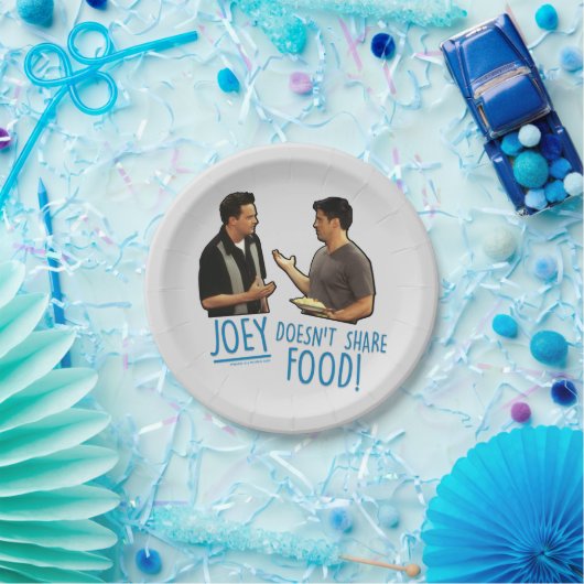 FRIENDS™ | Joey teilt Essen nicht! Pappteller (Party)