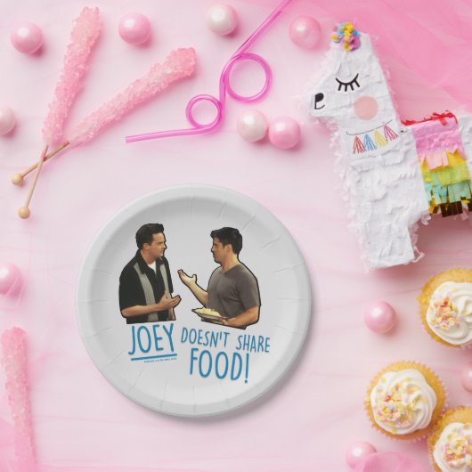 FRIENDS™ | Joey teilt Essen nicht! Pappteller (Party)