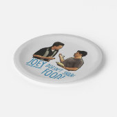 FRIENDS™ | Joey teilt Essen nicht! Pappteller (Schrägansicht)