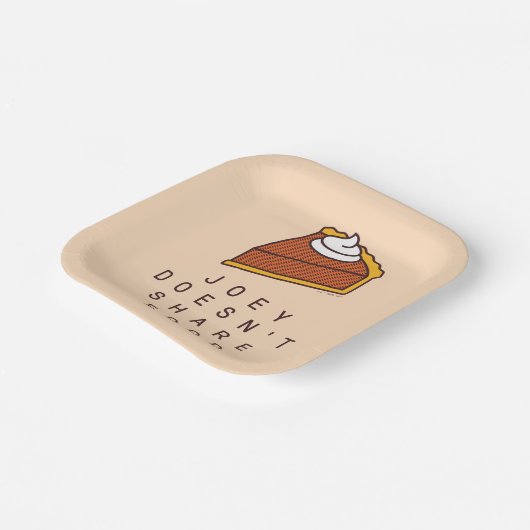 FRIENDS™ | Joey teilt Essen nicht Pappteller (Gewinkelt)