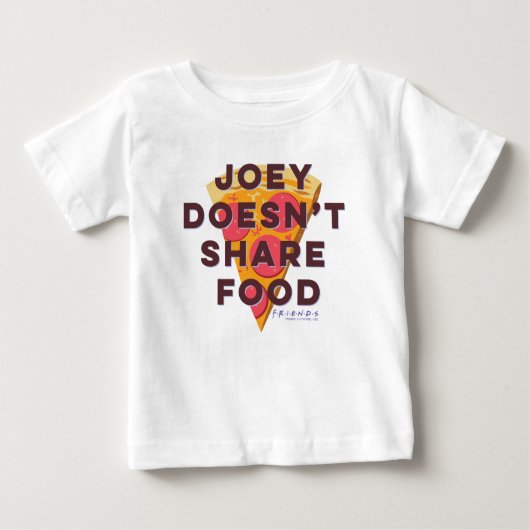FRIENDS™ | Joey teilt Essen nicht - Pizza Baby T-shirt (Vorderseite)