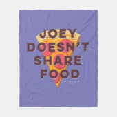 FRIENDS™ | Joey teilt Essen nicht - Pizza Fleecedecke (Vorderseite)