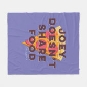 FRIENDS™ | Joey teilt Essen nicht - Pizza Fleecedecke (Vorderseite (Horizontal))