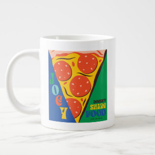 FRIENDS™ Joey teilt Essen nicht - Pizza-Grafik Jumbo-Tasse