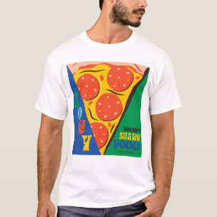 FRIENDS™ Joey teilt Essen nicht - Pizza-Grafik T-Shirt