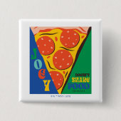 FRIENDS™ | Joey teilt Essen nicht - Pizza Graphic Button (Vorderseite)
