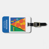 FRIENDS™ | Joey teilt Essen nicht - Pizza Graphic Gepäckanhänger (Vorderseite horizontal)