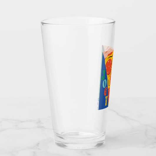 FRIENDS™ | Joey teilt Essen nicht - Pizza Graphic Glas (Rechts)