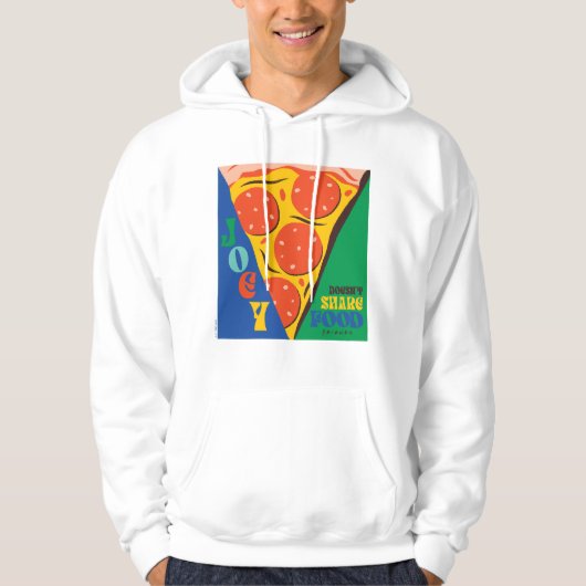 FRIENDS™ | Joey teilt Essen nicht - Pizza Graphic Hoodie (Vorderseite)