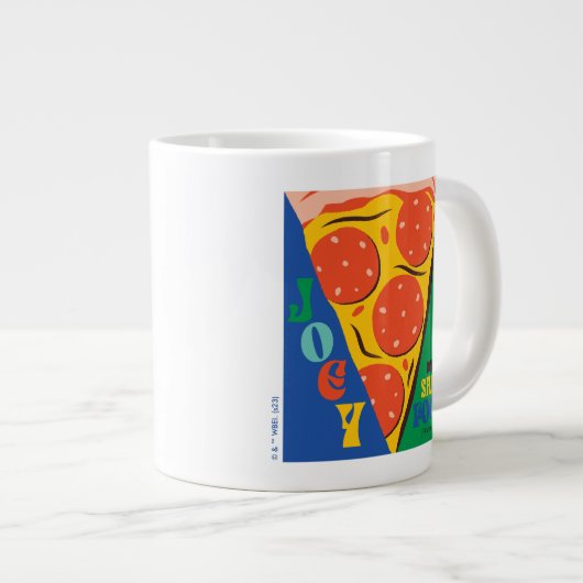 FRIENDS™ | Joey teilt Essen nicht - Pizza Graphic Jumbo-Tasse (Vorderseite Rechts)