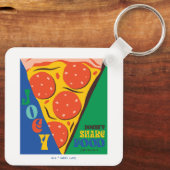 FRIENDS™ | Joey teilt Essen nicht - Pizza Graphic Schlüsselanhänger (Rückseite)