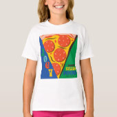 FRIENDS™ | Joey teilt Essen nicht - Pizza Graphic T-Shirt (Vorderseite)