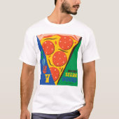 FRIENDS™ | Joey teilt Essen nicht - Pizza Graphic T-Shirt (Vorderseite)