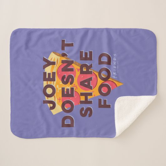 FRIENDS™ | Joey teilt Essen nicht - Pizza Sherpadecke (Vorderseite (Horizontal))