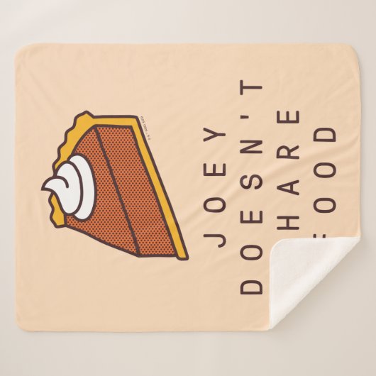 FRIENDS™ | Joey teilt Essen nicht Sherpadecke (Vorderseite (Horizontal))