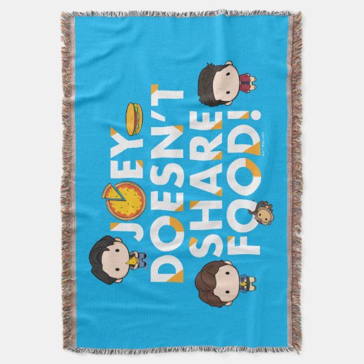 FRIENDS™ | Joey teilt Food Chibi nicht Decke (Vorderseite Vertikal)