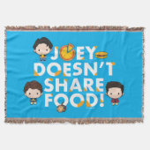 FRIENDS™ | Joey teilt Food Chibi nicht Decke (Vorderseite)