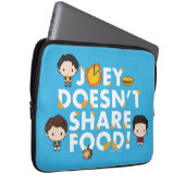 FRIENDS™ | Joey teilt Food Chibi nicht Laptopschutzhülle (Vorne Rechts)