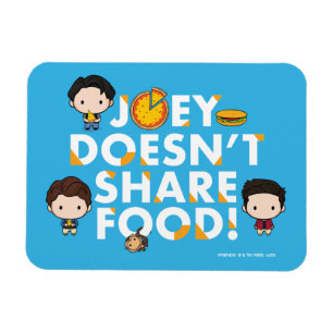 FRIENDS™   Joey teilt Food Chibi nicht Magnet