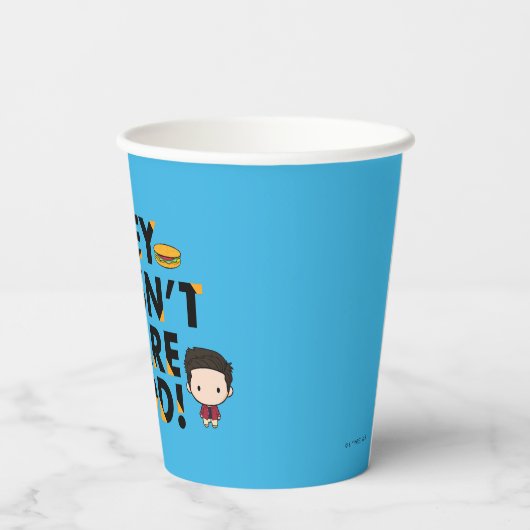 FRIENDS™ | Joey teilt Food Chibi nicht Pappbecher (Rückseite)