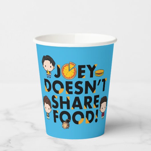 FRIENDS™ | Joey teilt Food Chibi nicht Pappbecher (Links)