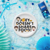 FRIENDS™ | Joey teilt Food Chibi nicht Pappteller (Party)