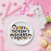 FRIENDS™ | Joey teilt Food Chibi nicht Pappteller (Party)
