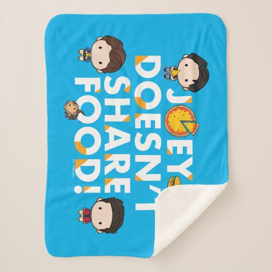 FRIENDS™ | Joey teilt Food Chibi nicht Sherpadecke (Vorderseite)