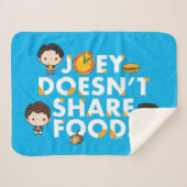 FRIENDS™ | Joey teilt Food Chibi nicht Sherpadecke (Vorderseite (Horizontal))