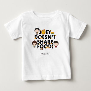 FRIENDS™ Joey teilt nicht gerne Essen Chibi Baby T-shirt