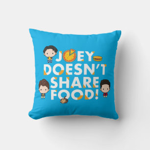 FRIENDS™   Joey teilt nicht gerne Essen Chibi Kissen