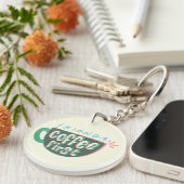 FRIENDS™ | Kaffee zuerst Schlüsselanhänger (Vorderseite rechts)