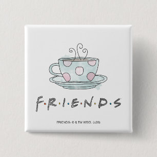 FRIENDS™   Kaffeetasse Watercolor Button