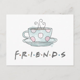 FRIENDS™ Kaffeetasse Watercolor Einladungspostkarte