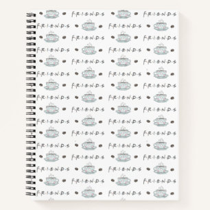 FRIENDS™   Kaffeetasse Watercolor-Muster Notizblock