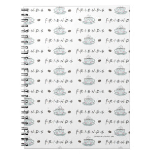 FRIENDS™   Kaffeetasse Watercolor-Muster Notizblock