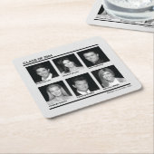 FRIENDS™ | Klasse 2004 Rechteckiger Pappuntersetzer (angewinkelt)