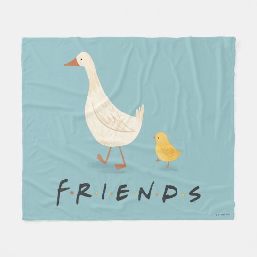 FRIENDS™ | Küken und Enten Fleecedecke (Vorderseite (Horizontal))
