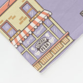 FRIENDS™ | Lila Icon Muster Fleecedecke (Ecke)