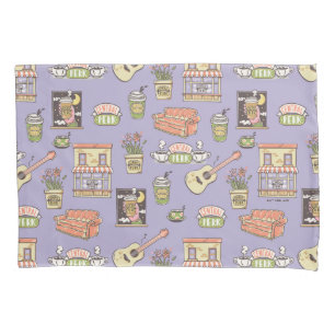 FRIENDS™   Lila Icon Muster Kissenbezug