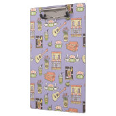 FRIENDS™ | Lila Icon Muster Klemmbrett (Links)