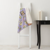 FRIENDS™ | Lila Icon Muster Sherpadecke (Beispiel)