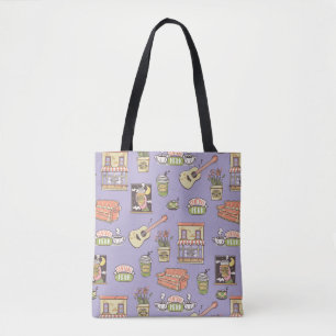FRIENDS™   Lila Icon Muster Tasche
