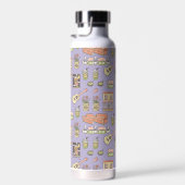 FRIENDS™ | Lila Icon Muster Trinkflasche (Rechts)