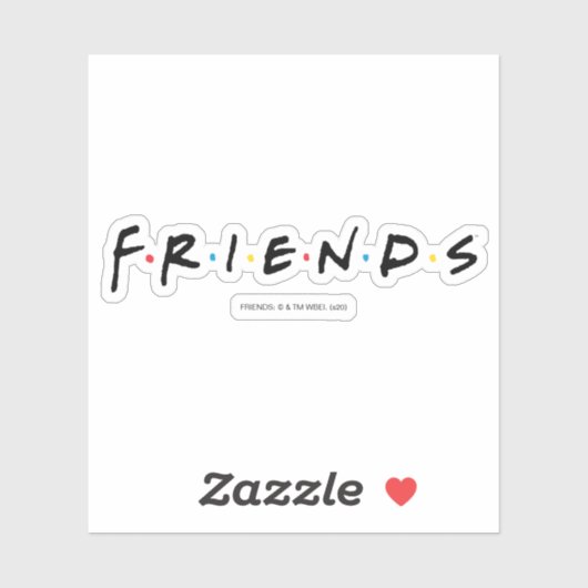 FRIENDS™-Logo Aufkleber (Blatt)