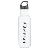 FRIENDS™-Logo Edelstahlflasche (Vorderseite)