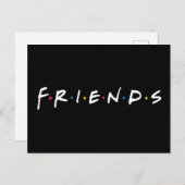 FRIENDS™-Logo Einladungspostkarte (Vorne/Hinten)